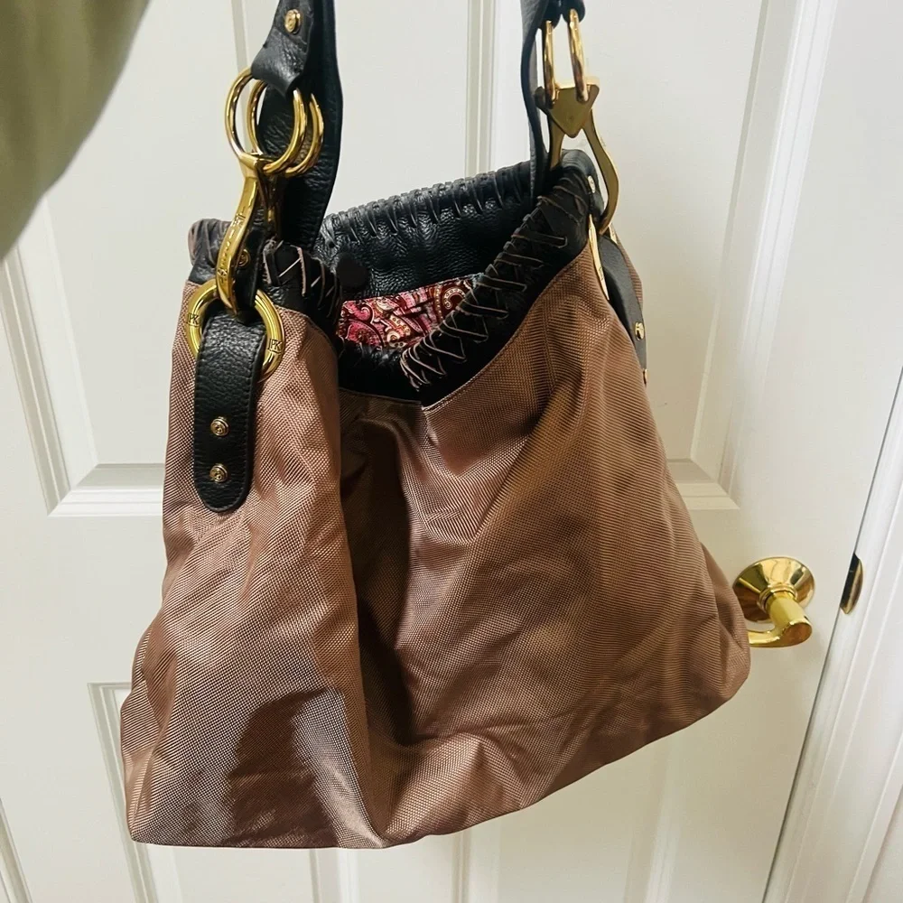 Elegant Brown Hobo Bag Paris75